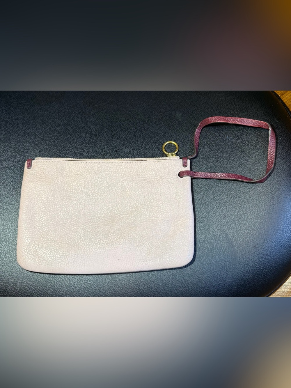 GORGEOUS! TORY BURCH PERRY BOMBE PINK WRISTLET -PEBBLED LEATHER - Picture 2 of 10